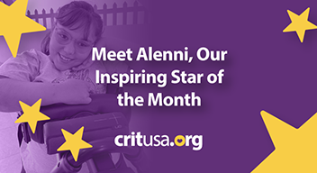 This month, we are delighted to introduce Alenni, a courageous and joyful girl whose journey at CRIT fills us all with pride. Alenni was born with Schizencephaly, a rare brain malformation that affects her movement, emotions, and language. Despite these challenges, Alenni has made extraordinary progress. 